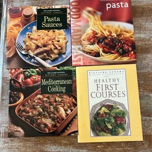Williams-Sonoma Lot 4 HC Cookbooks Pasta; Sauces; First Courses, Mediterranean